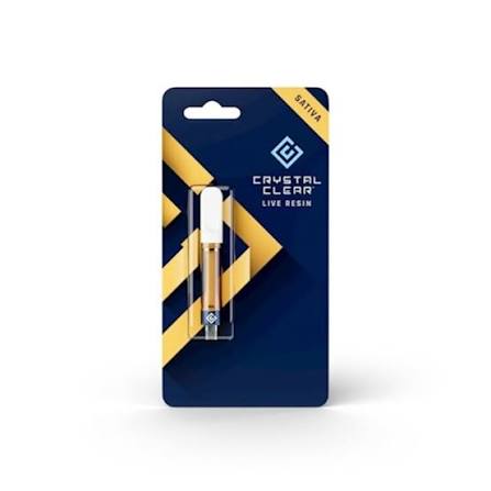 Crystal Clear Raspberry Cough (Sativa) 1g Live Resin Cartridge