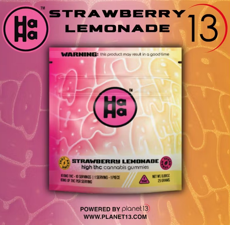 (22694) HaHa - Strawberry Lemonade Gummies 10Pk