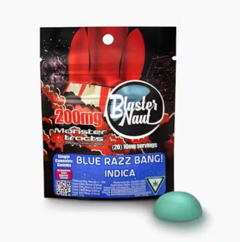 Blue Razz Bang Blasternaut Gummy 200mg | 10/$30