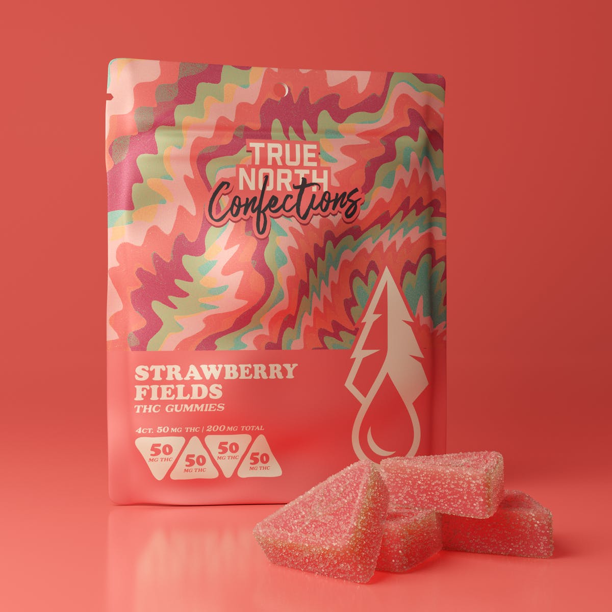 True North | Strawberry Fields Gummies | 200mg