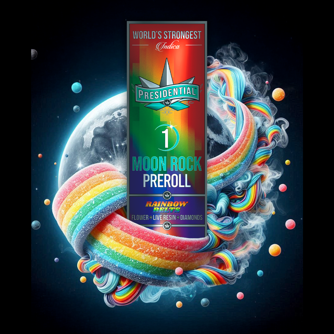Presidential Rainbow Belts 1g Moon Rock Preroll