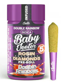 Baby Jeeter - Double Rainbow - 5 x .5g Rosin Infused Prerolls