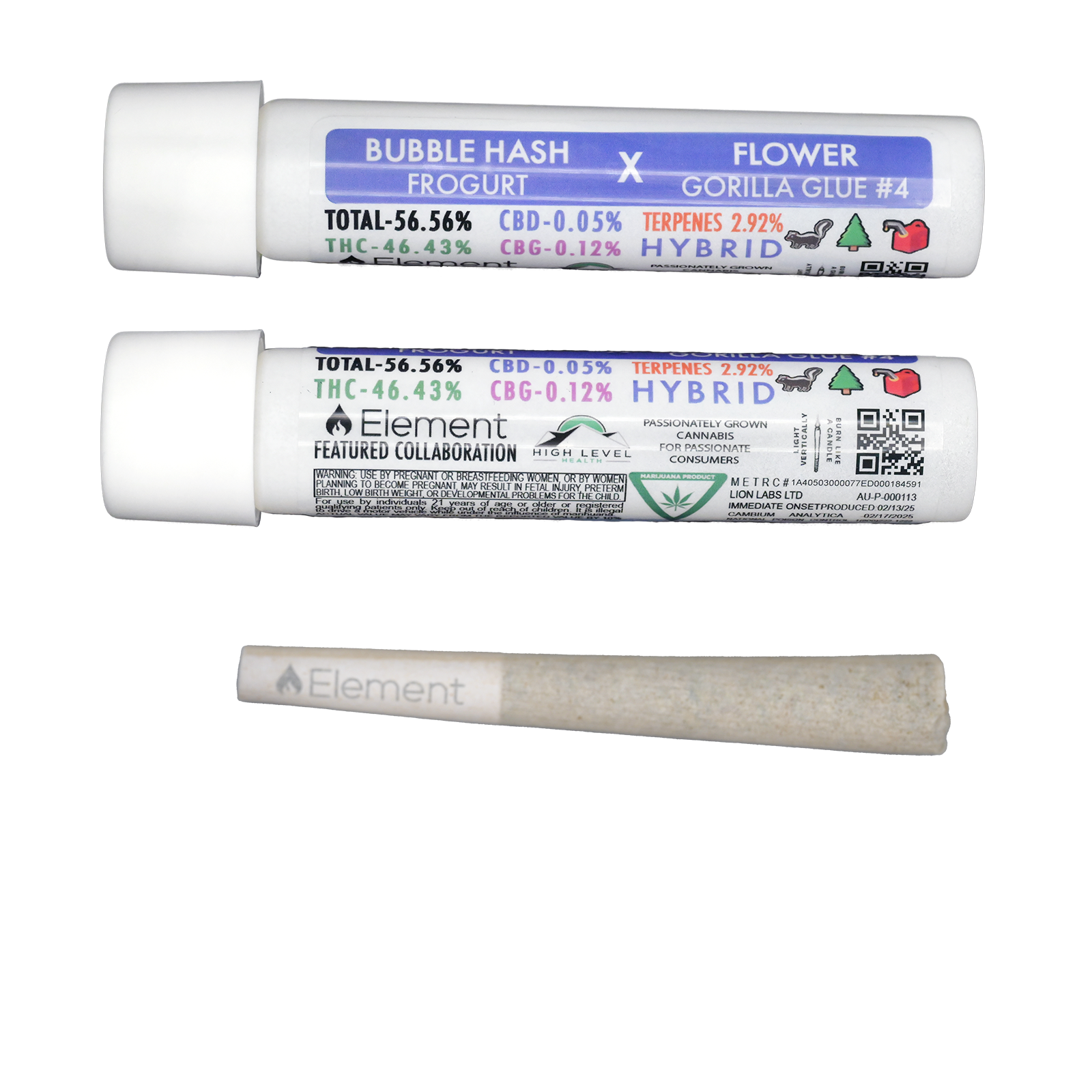 Element Live Hash Joint 1g Frogurt x Big Candy Gelato