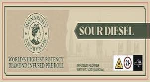 MONARCHY - SOUR DIESEL - 1.5G INFUSED BLUNT - SATIVA