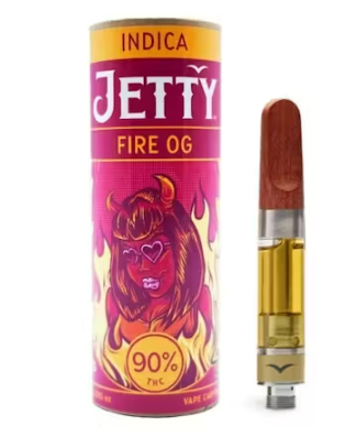 Jetty Fire OG Indica Vape Cart High THC