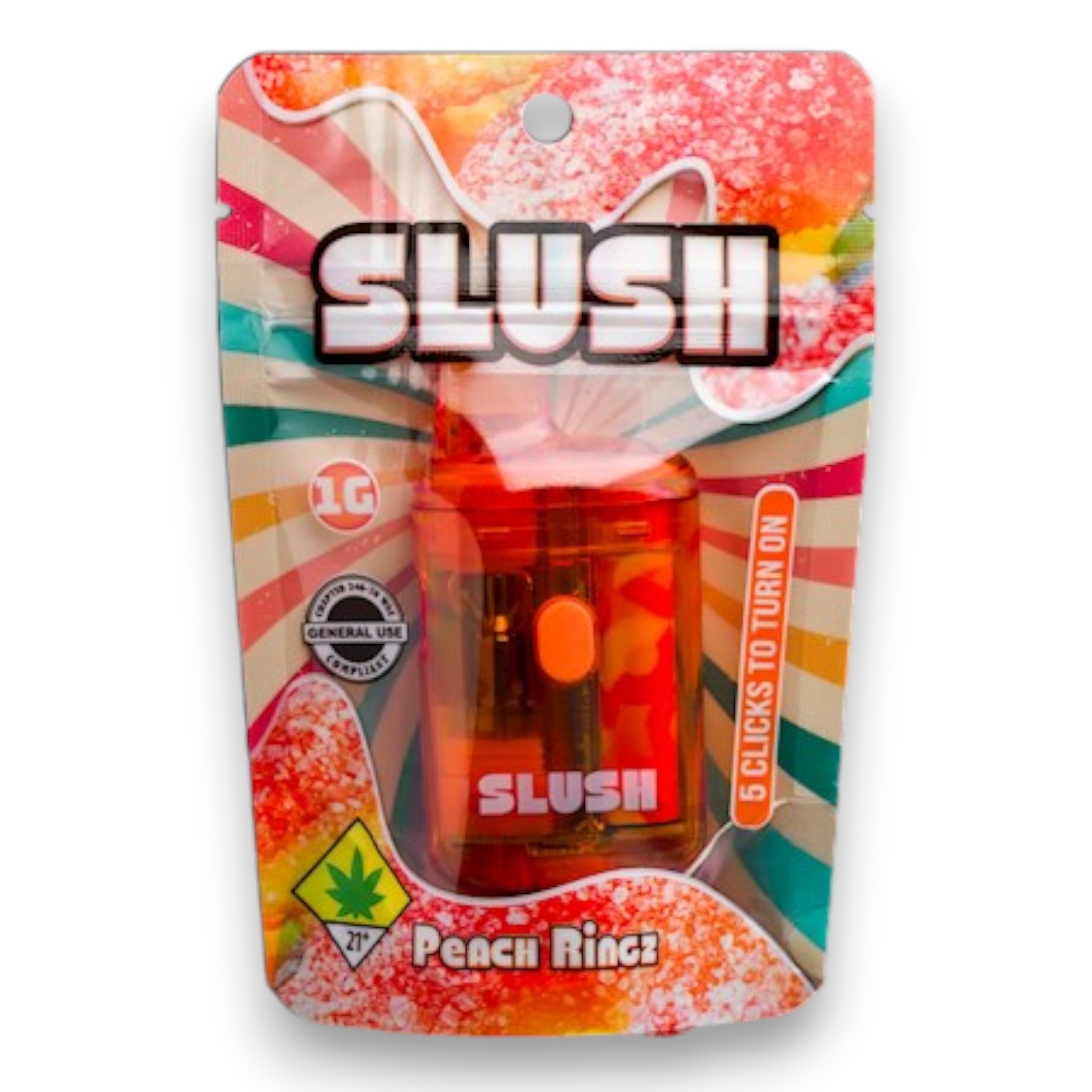 Peach Ringz Slush Disposable | 1g
