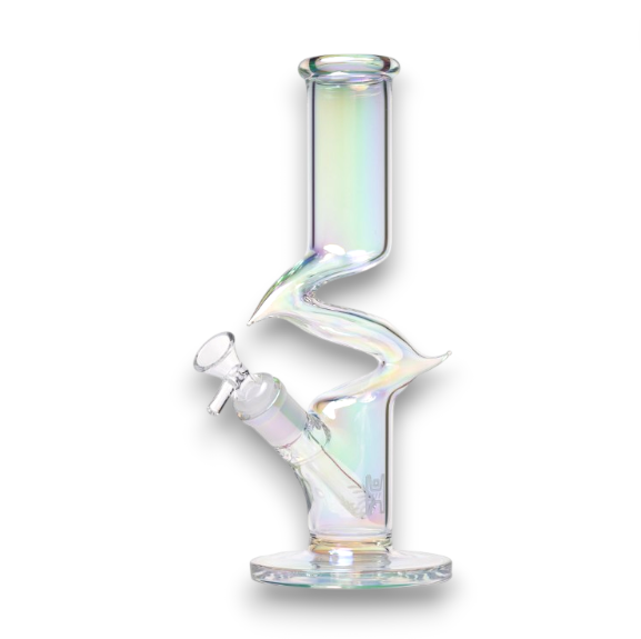 Human Grade 10" Zing Water Pipe - Iridescent