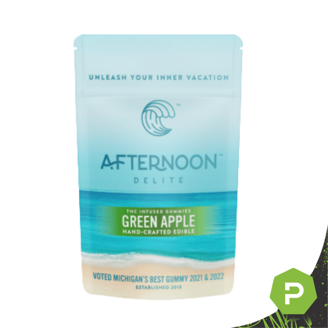 Afternoon Delite | 200mg Gummies | Green Apple