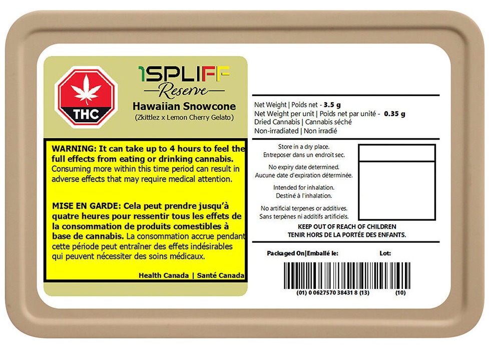 Hawaiian Snowcone Premium Glass Tip Pre-Roll | 5x0.5g