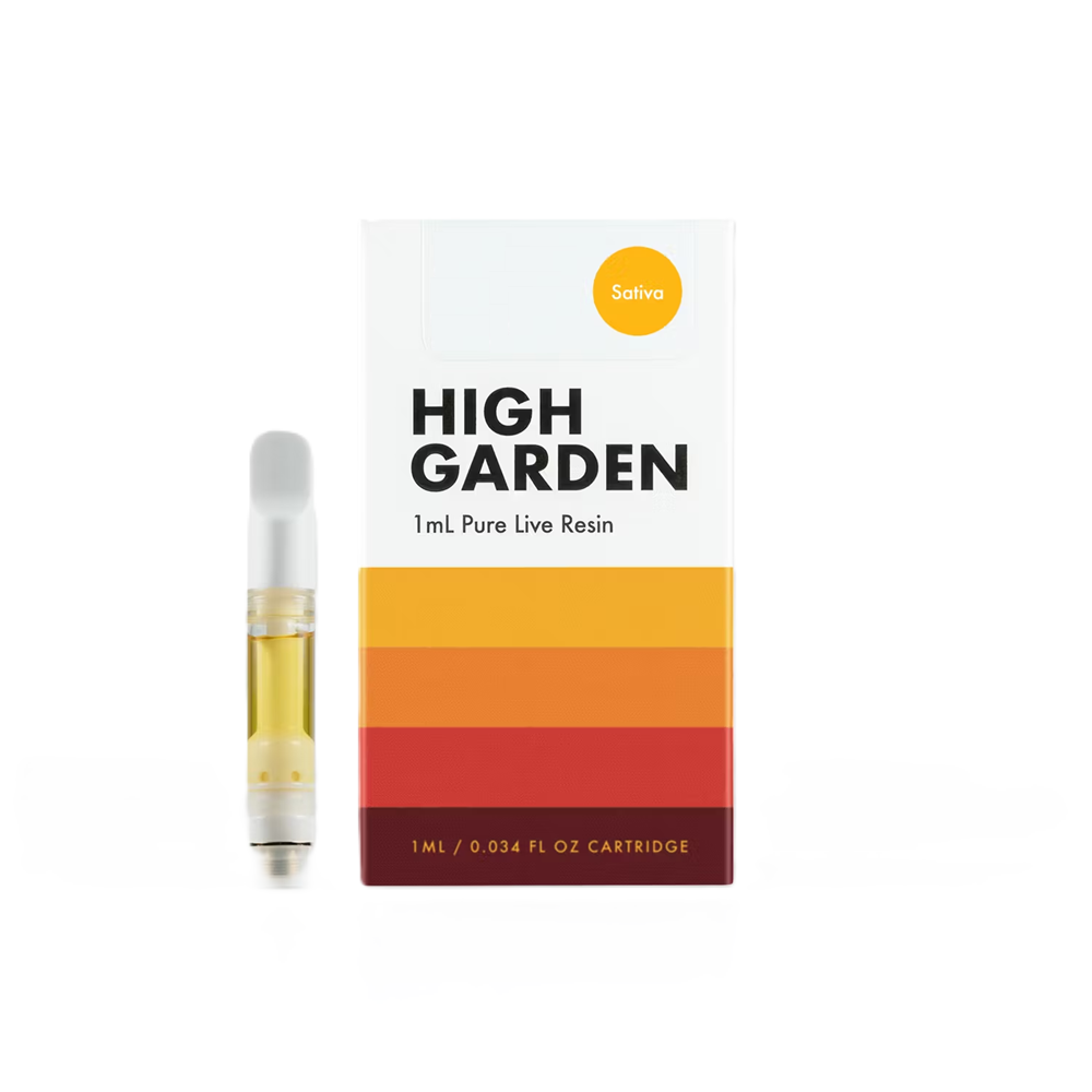 High Garden | Sour Tangie | Live Resin Vape Cartridge 1ML