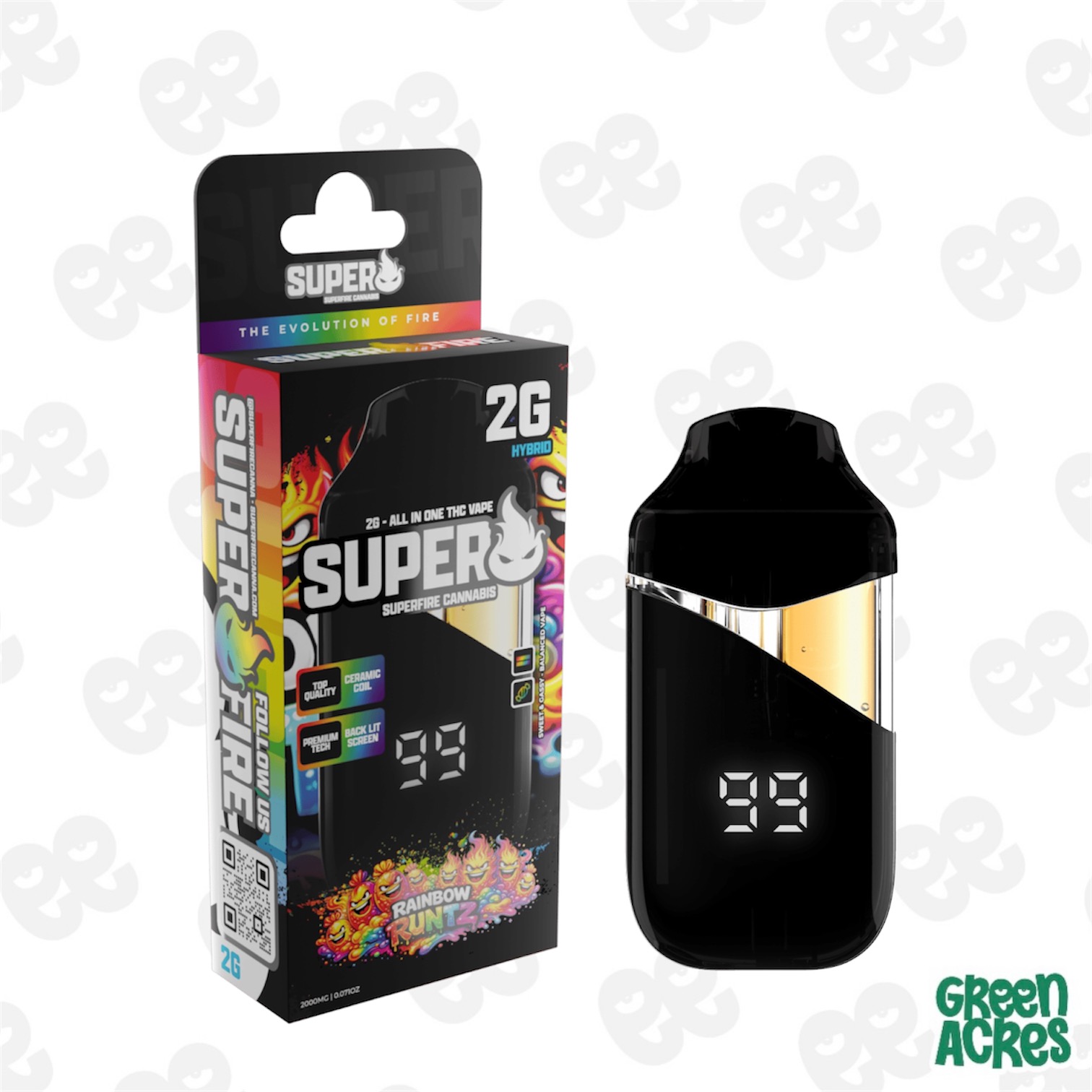 Superfire: Rainbow Runtz 2G Vape Disposable