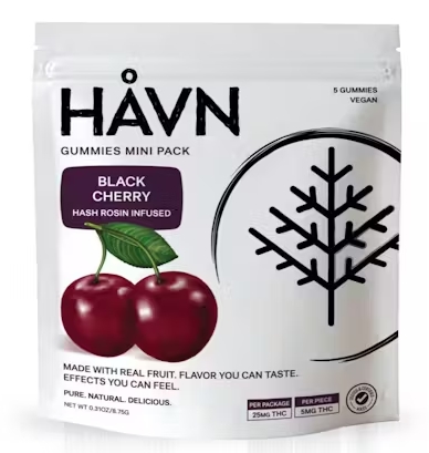 Black Cherry | Hash Rosin Gummies | 25mg
