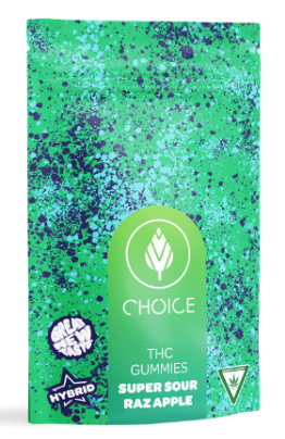 Choice Chews - Super Sour Razz Apple - 200mg