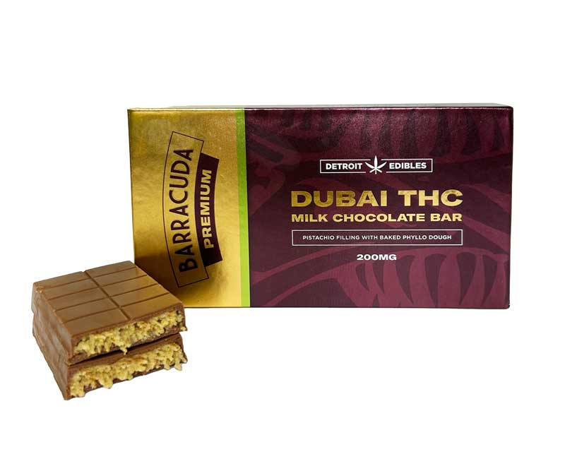 Detroit Edibles - Barracuda - Dubai Milk Chocolate - 200mg