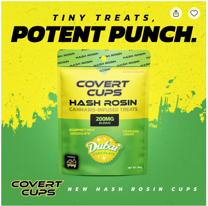 Covert Cups - Dubai - 200mg Hash Rosin Bite