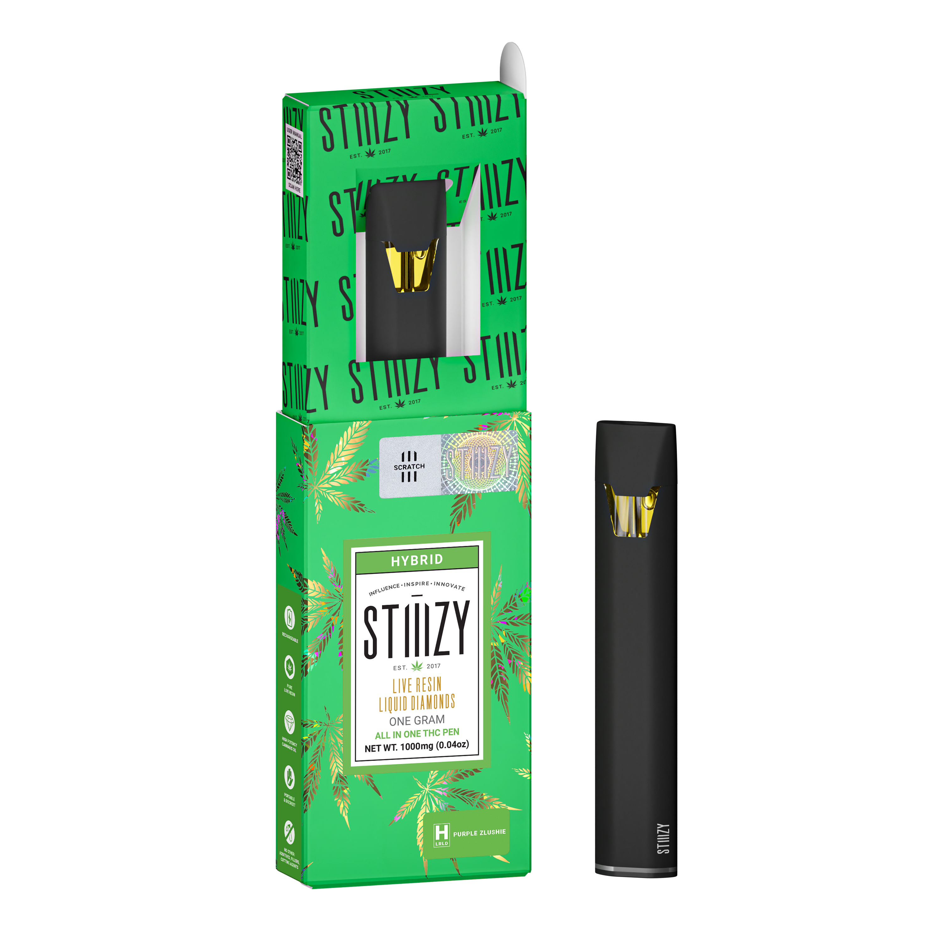 Stiiizy | Purple Zlushie | Live Resin Disposable Vape | 1g