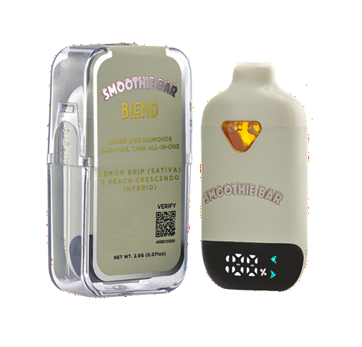Smoothie Bar | Lemon Drip (H) x Peach Crescendo (S) | Liquid Live Diamonds Dual All-In-One Vape 2G