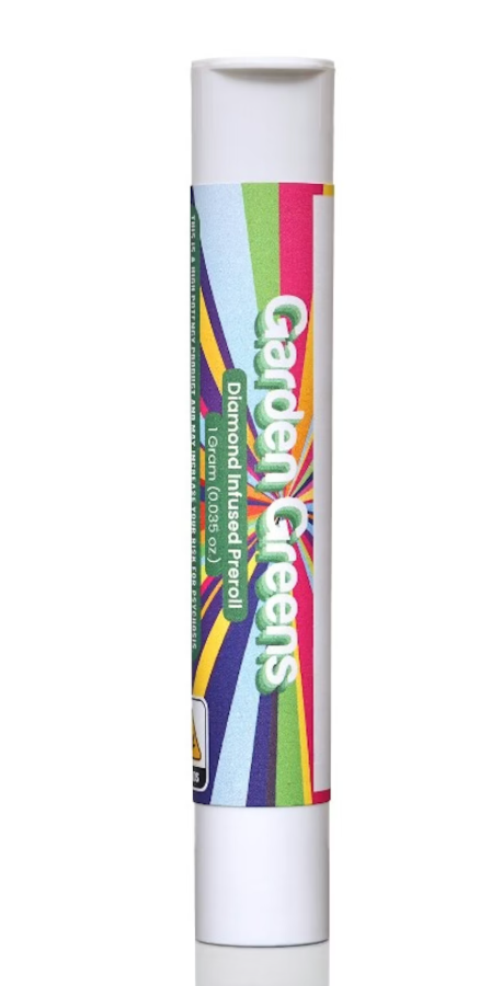 Garden Greens | Tropical Treatz | Diamond Infused | Preroll | 1g (S)