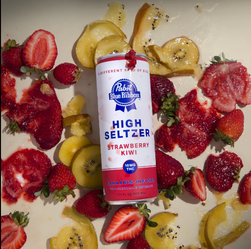 PBR Strawberry Kiwi Infused Seltzer High Single Can 10mg