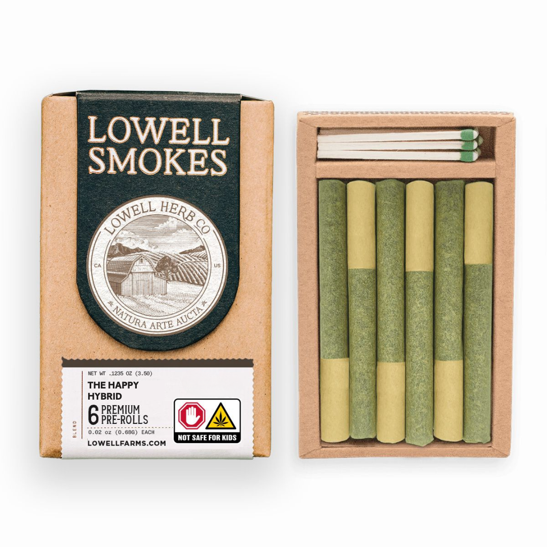 Lowell The Happy Hybrid Blend Pre-Rolls | 6pk