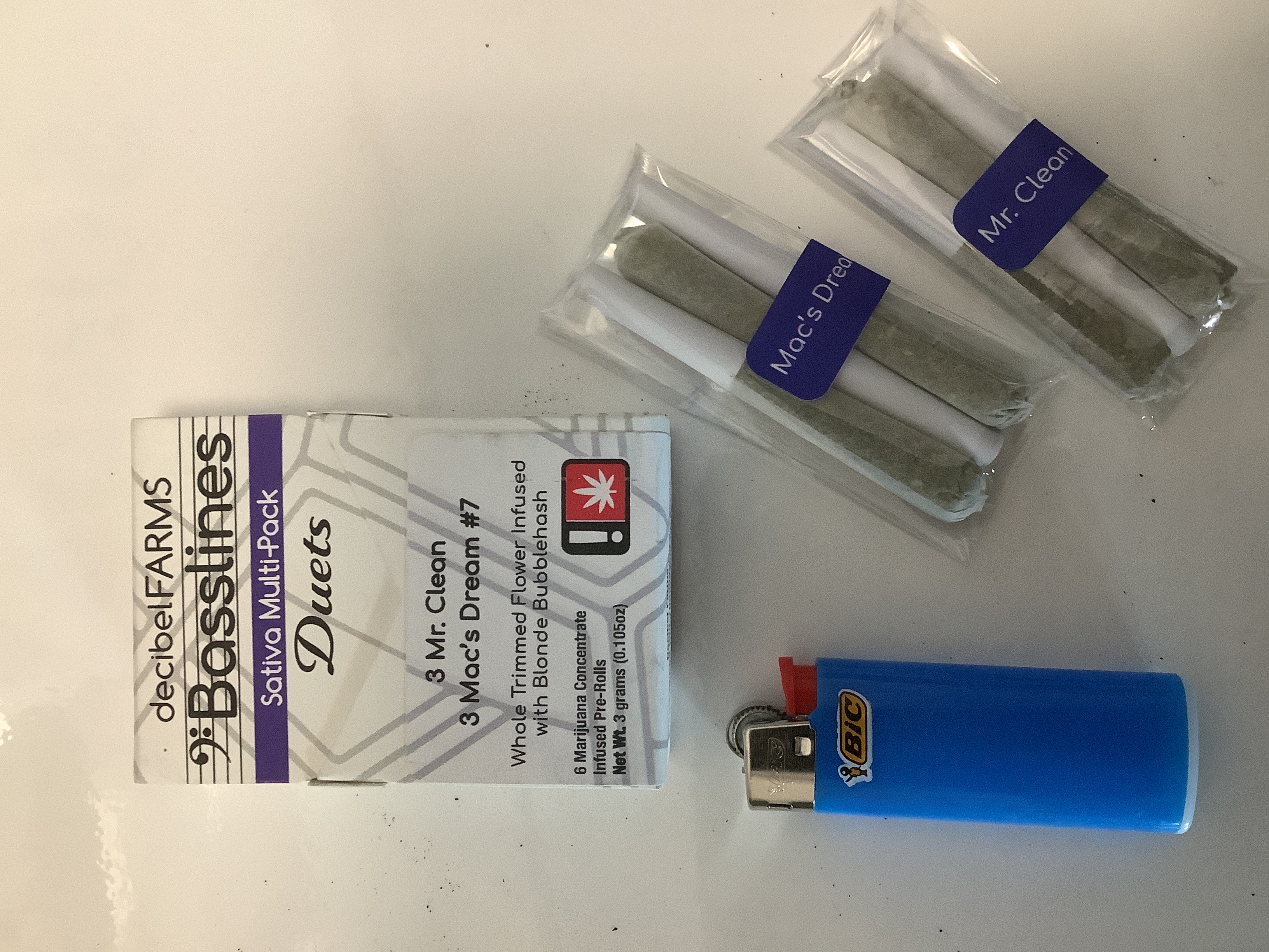 Decibel | BASSLINE DUETS SATIVA Infused Preroll 6 Pack | 3g