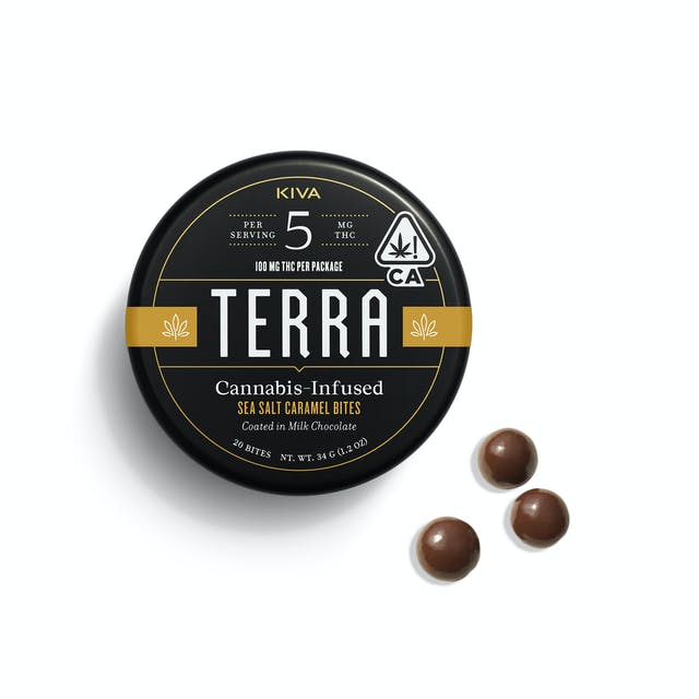 Kiva Confections | Terra - Sea Salt Caramel Milk Chocolate | 100mg