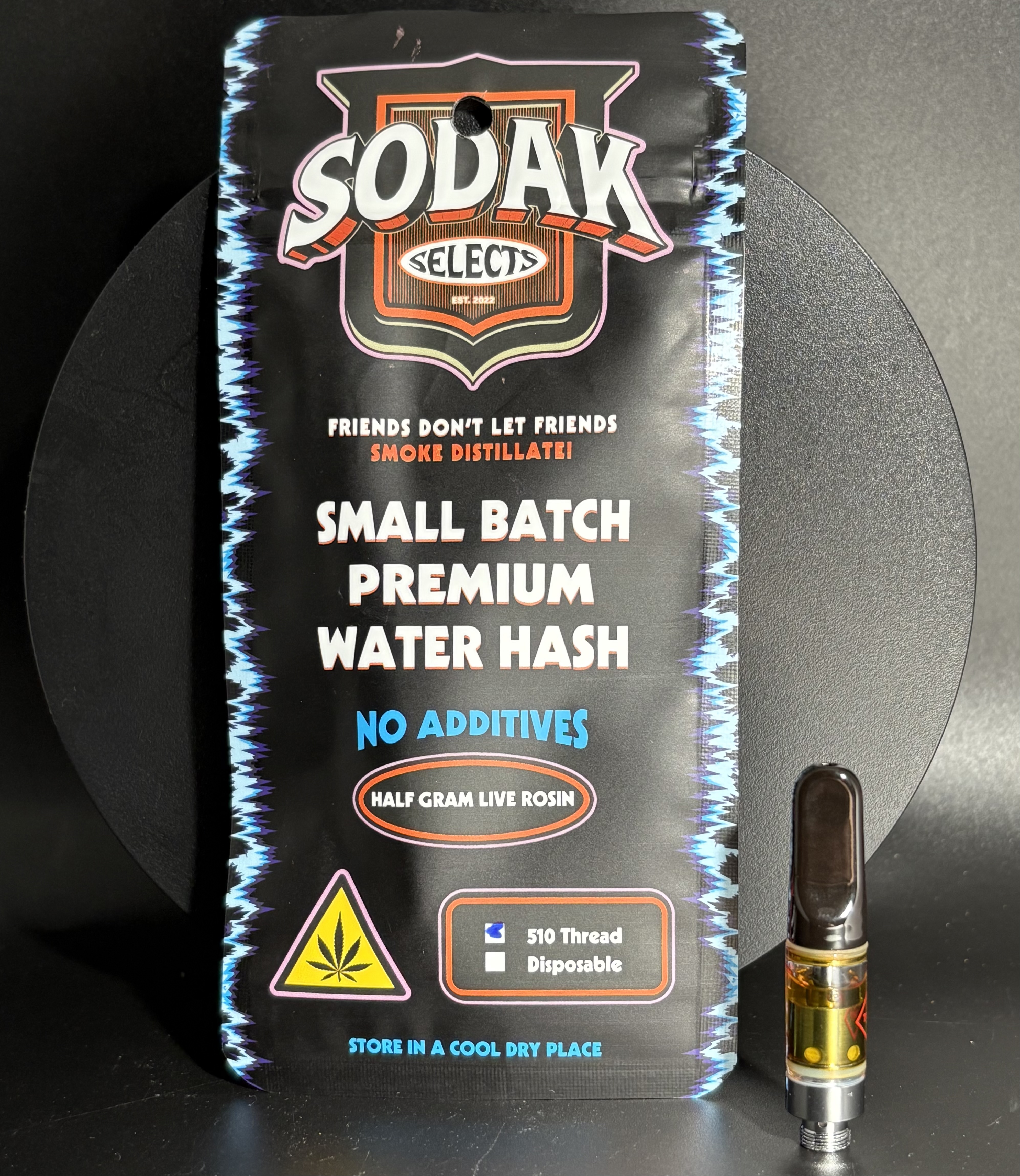 Sodak Selects - Vape - Live Rosin - .5 Gram Cart - Vampire Slayer