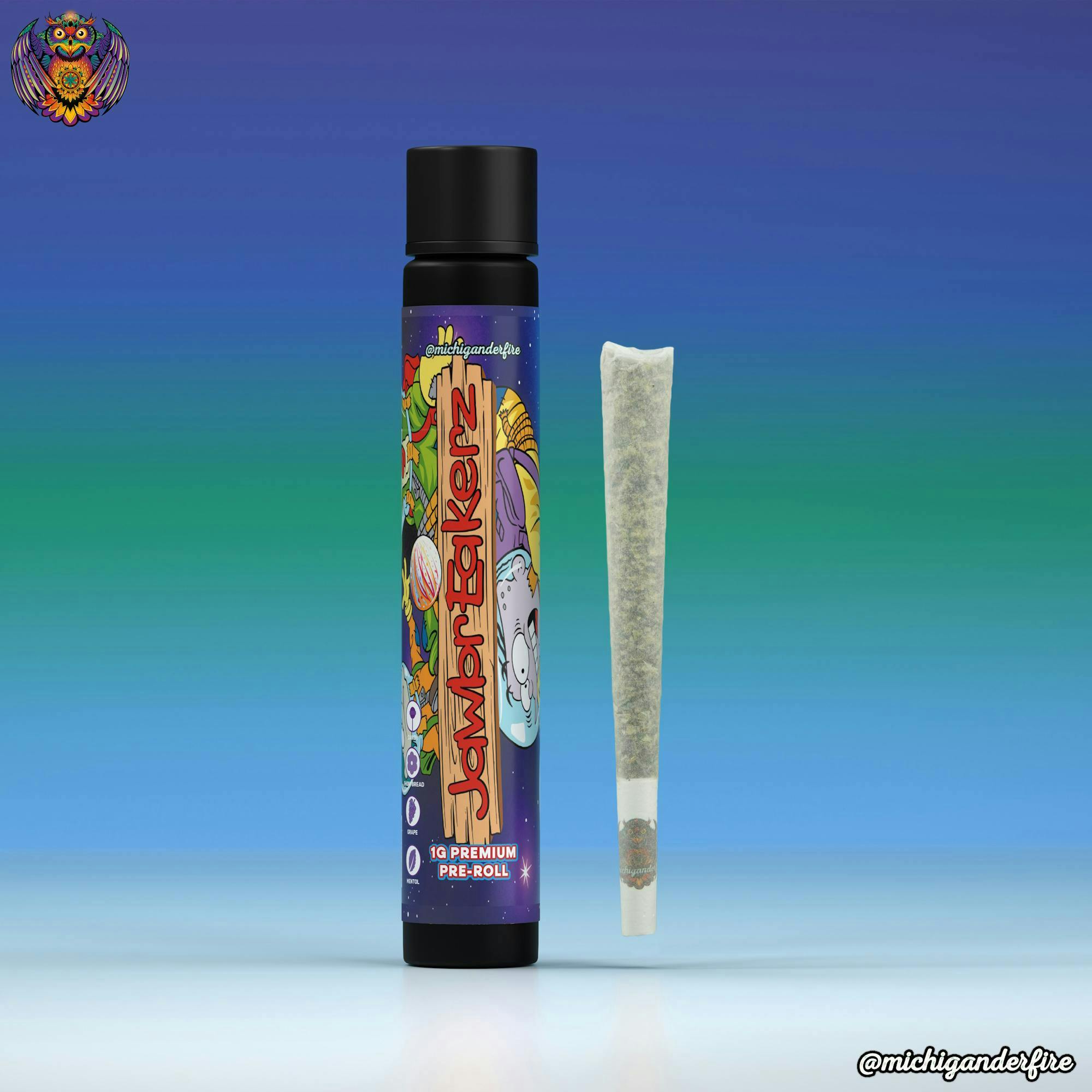 Michigander Fire Jawbreakerz Pre-Roll 1.0g
