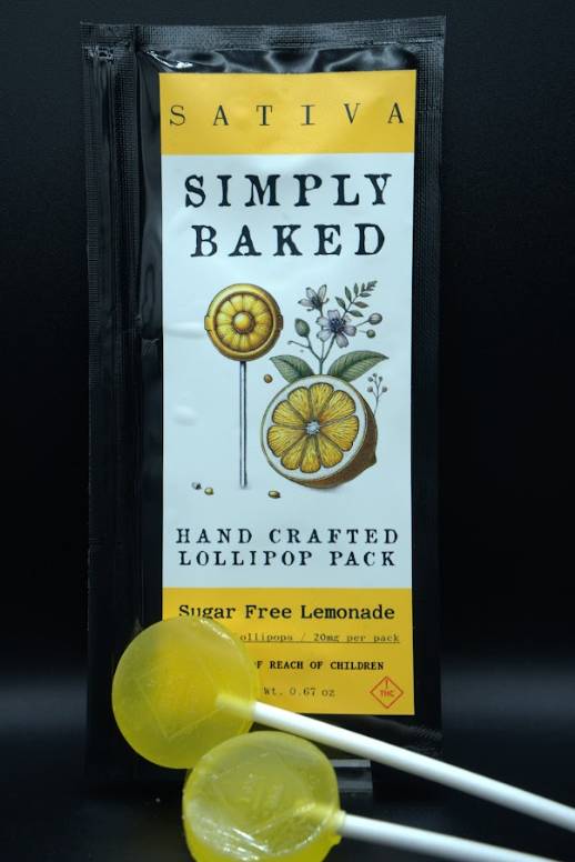 Lemonade Rosin Infused Loillipop Sugar Free   | 2pk x 10mg