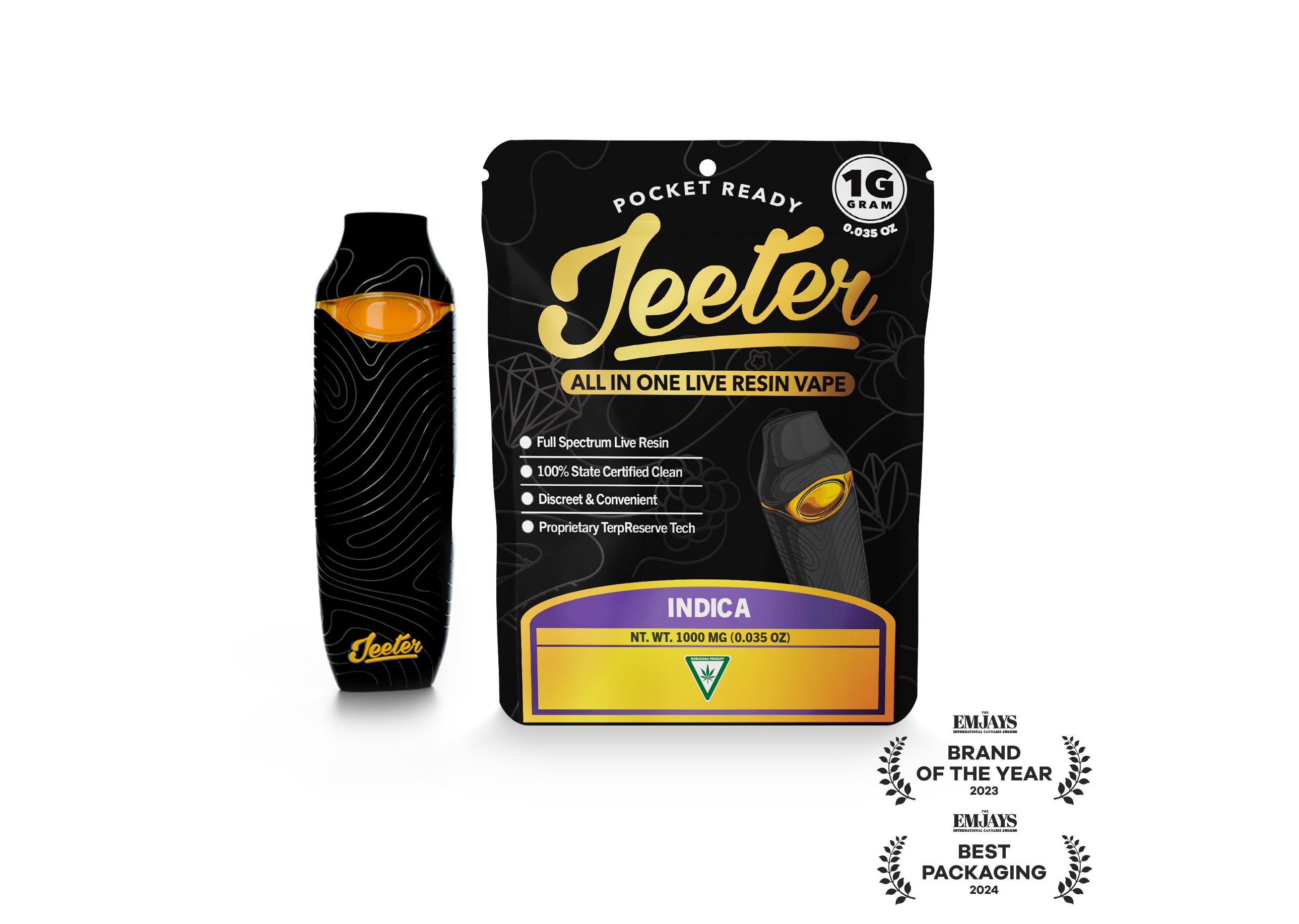 Jeeter - Live Resin Disposable 1g - Pink Sunset - Indica