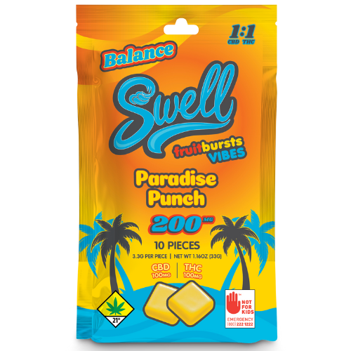Balance Vibes - Paradise Punch 1:1 THC:CBD Fruit Bursts