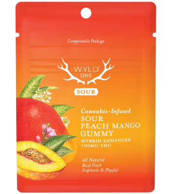 Sour Peach Mango | Single Gummy | 100mg
