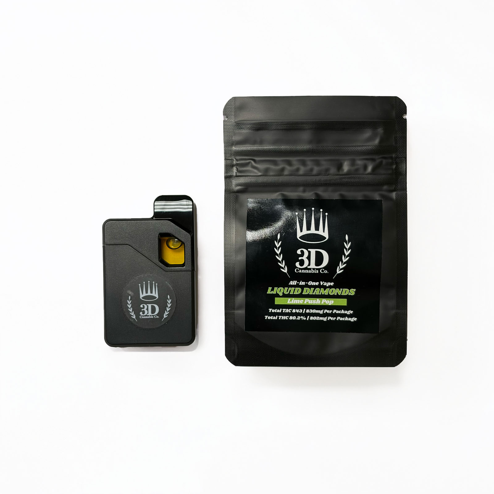 Disposable | Lime Push Pop (S/H) 3D Cannabis