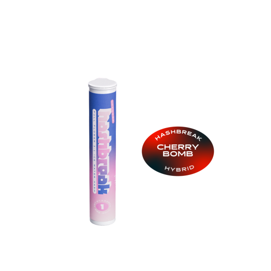 Hashbreak Cherry Bomb (Hybrid) 2pk (1g) Infused Pre-Roll