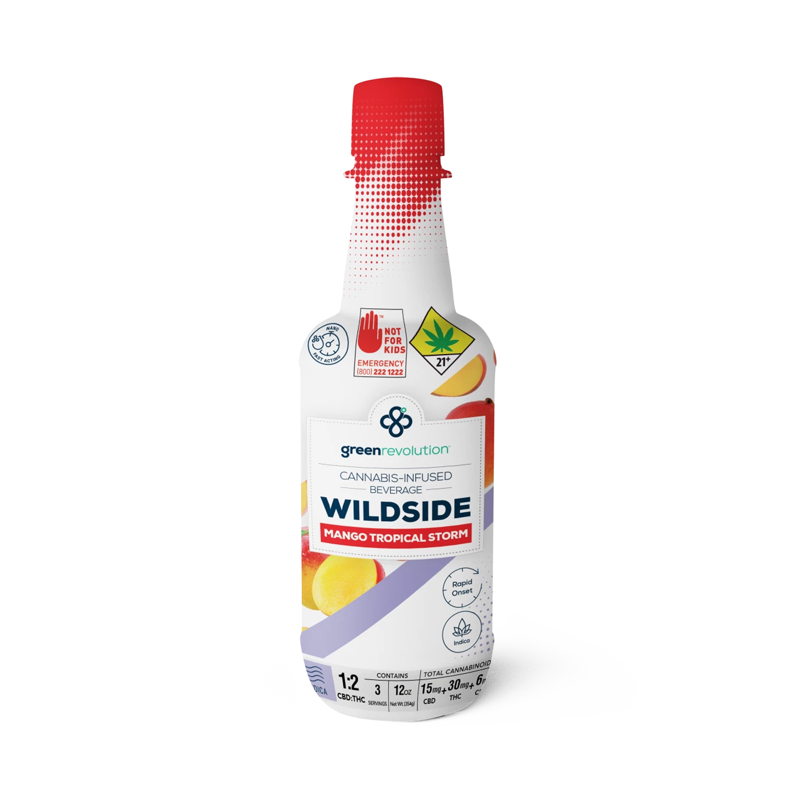 Wild Side CBG 2:1 Mango Tropical Storm | 150mg