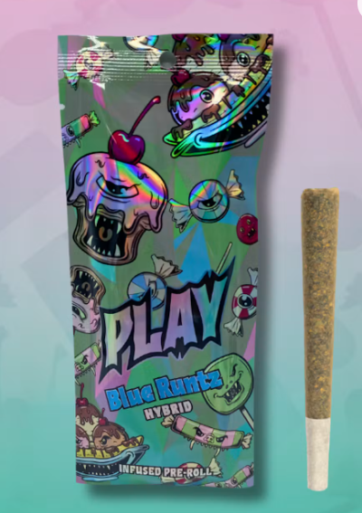 PLAY | Blue Runtz | Infused Pre-roll | 1.2g | Hybrid