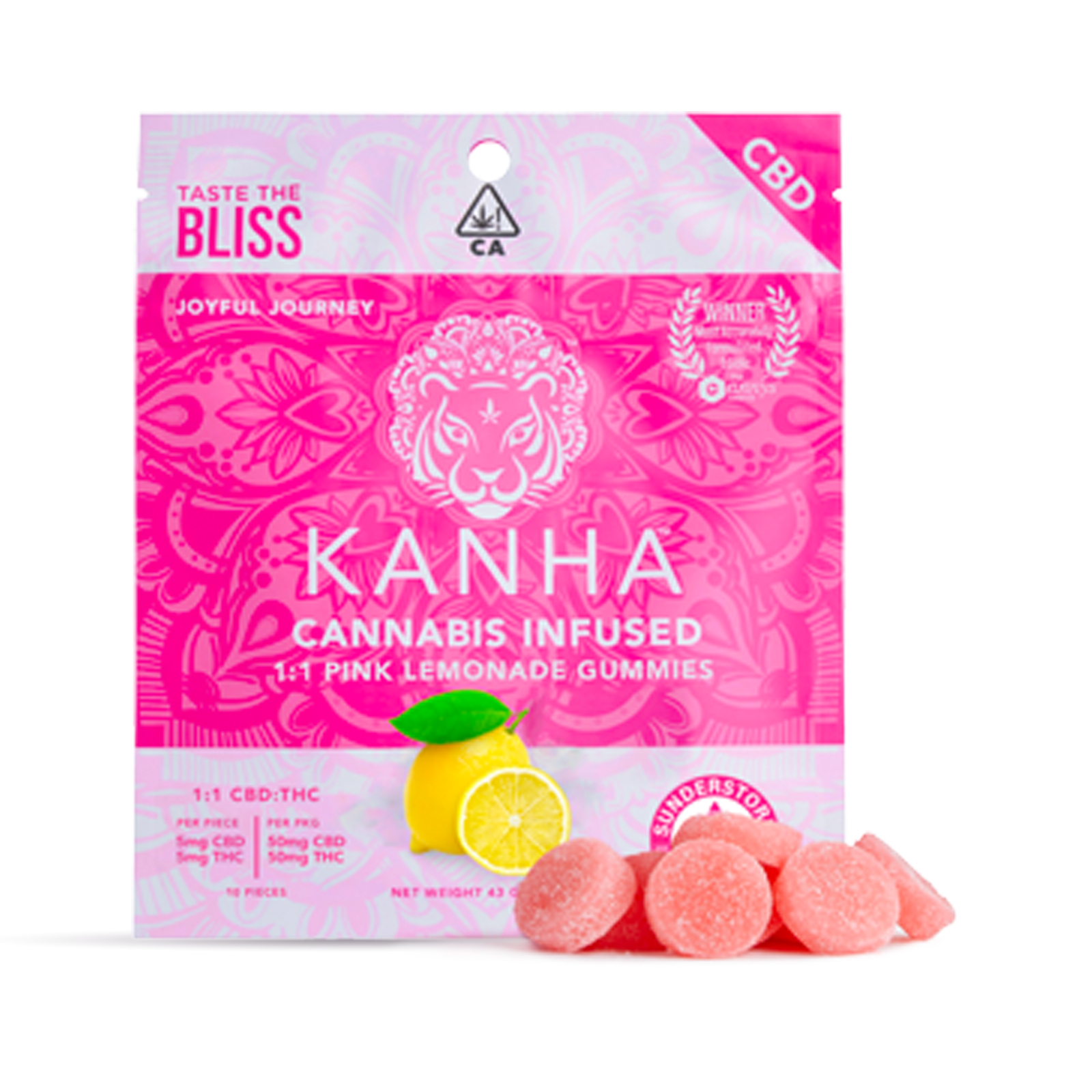 CBD Pink Lemonade 1: ummies - 100mg