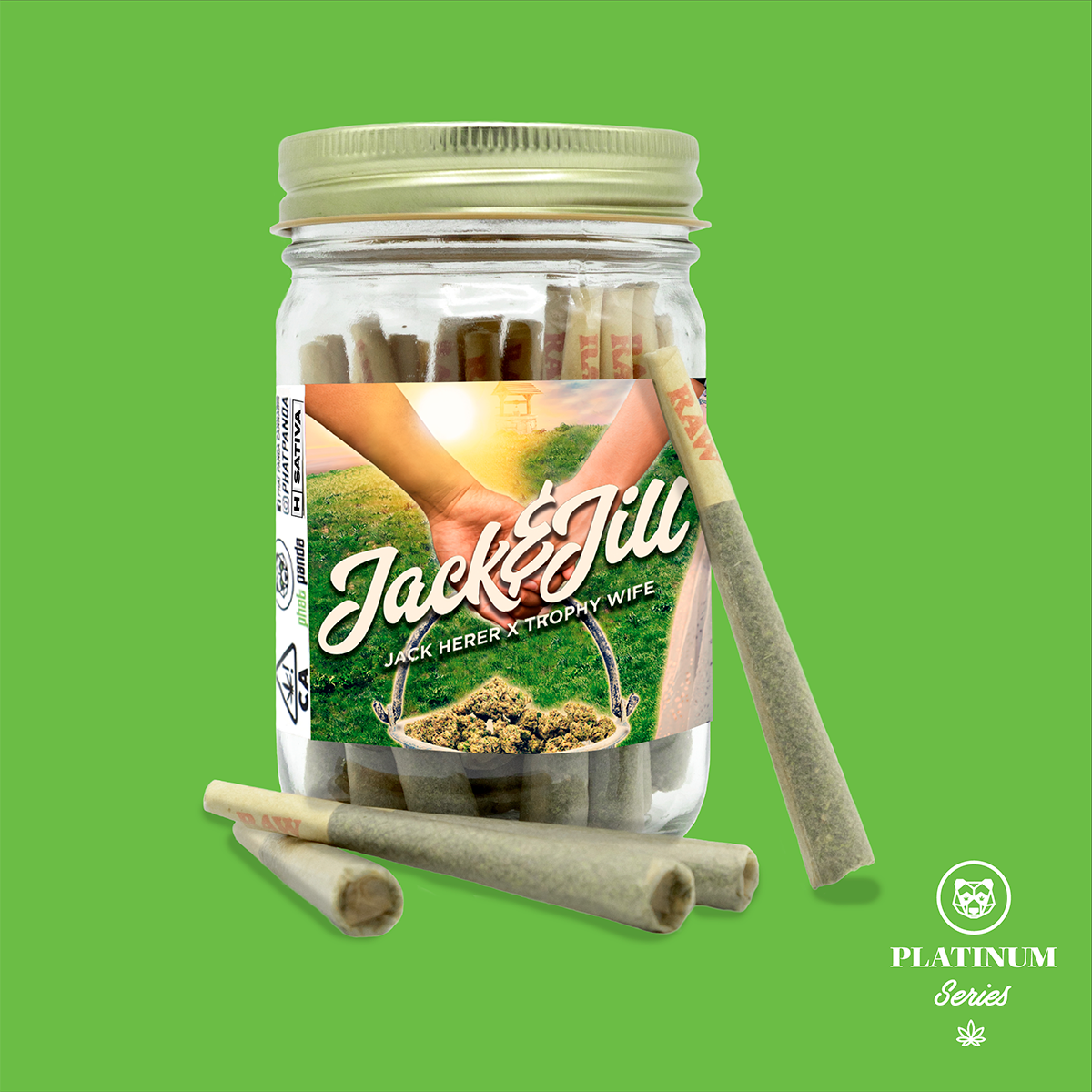 Phat Panda- Preroll 14pk Jack Herer Sativa 14g