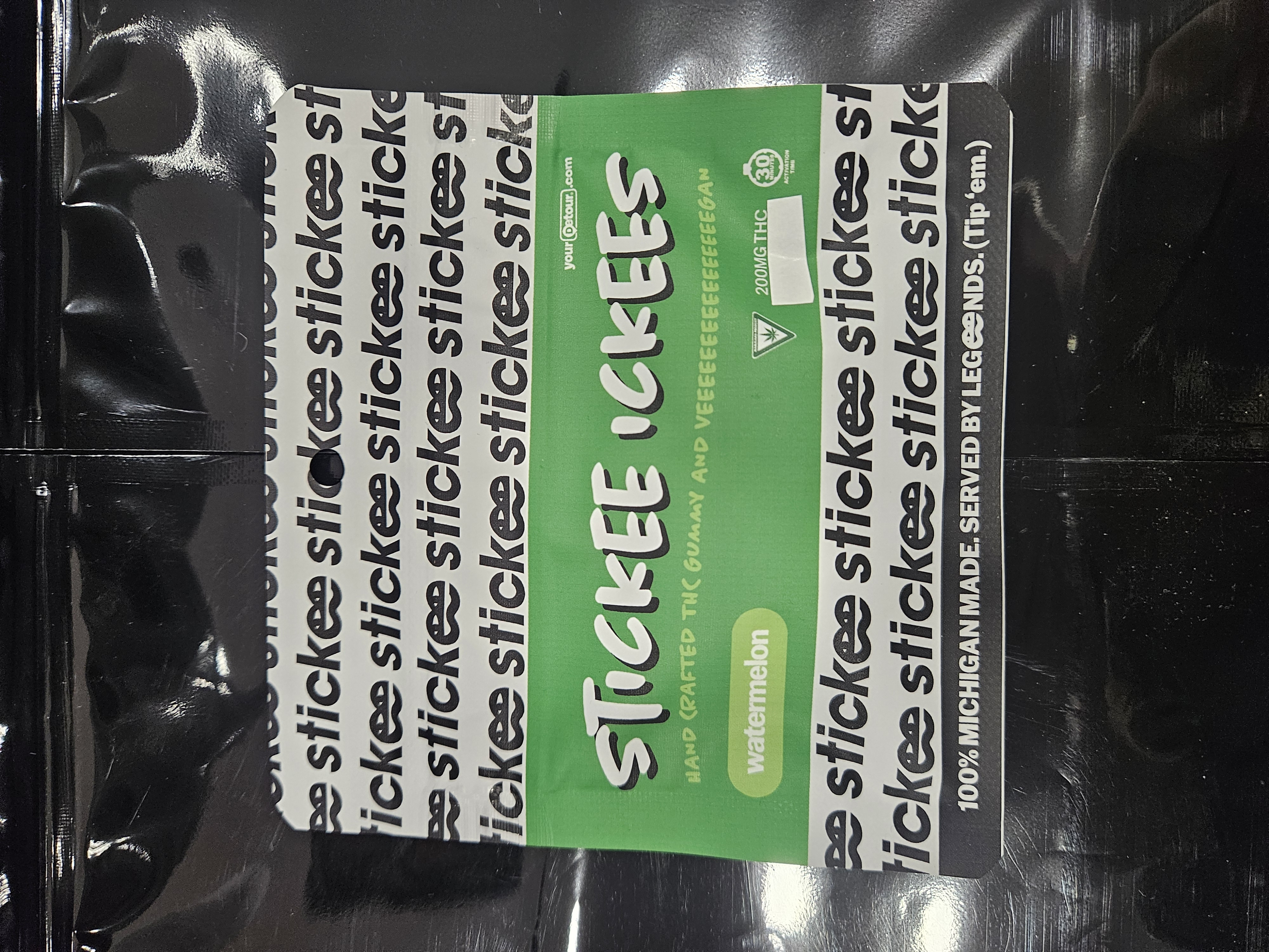 Stickee-Ickees Gummies 200mg Watermelon