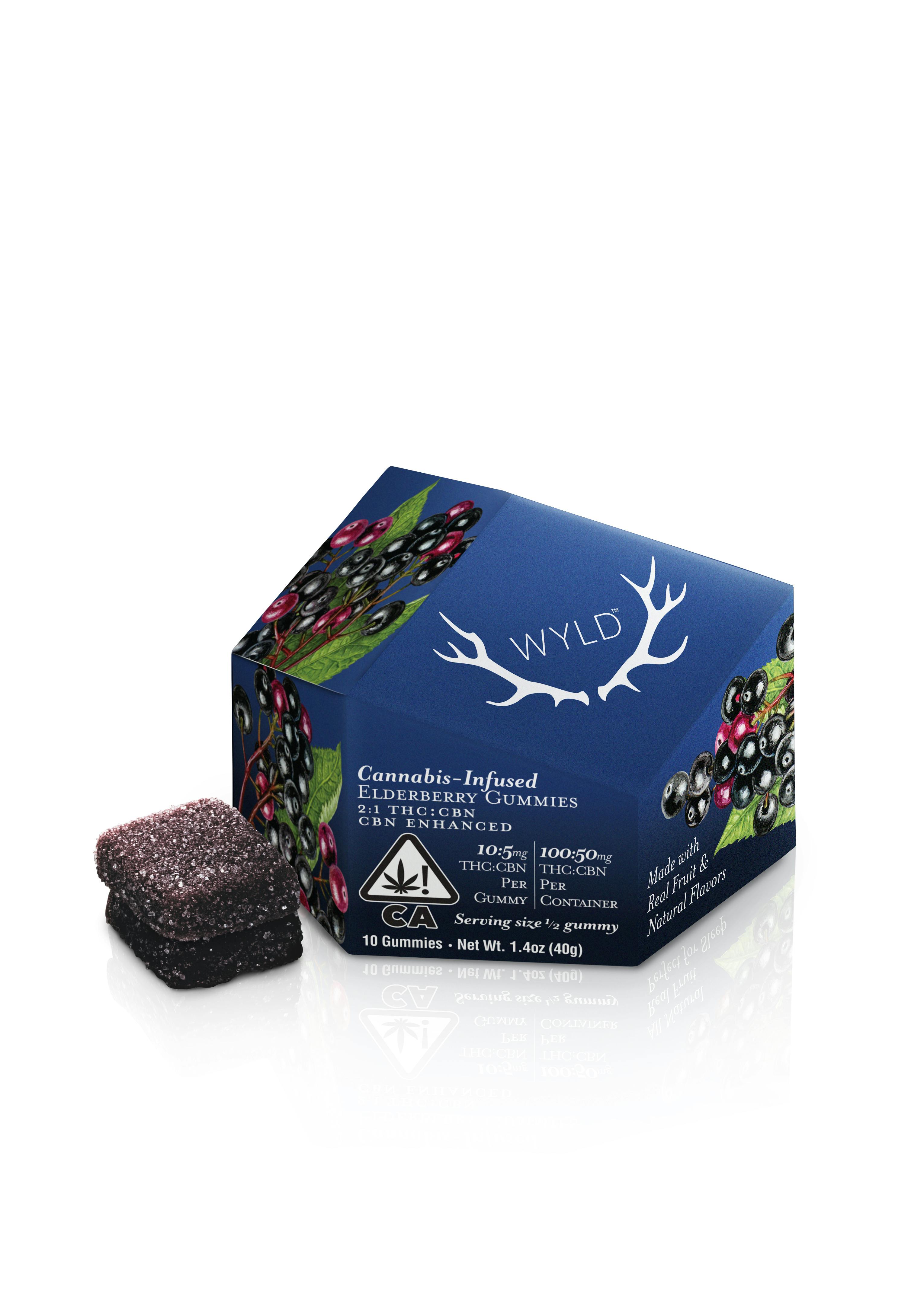 100 mg | 1:1:1 CBN:CBD:THC | Boysenberry (Indica) Gummies 10 pk