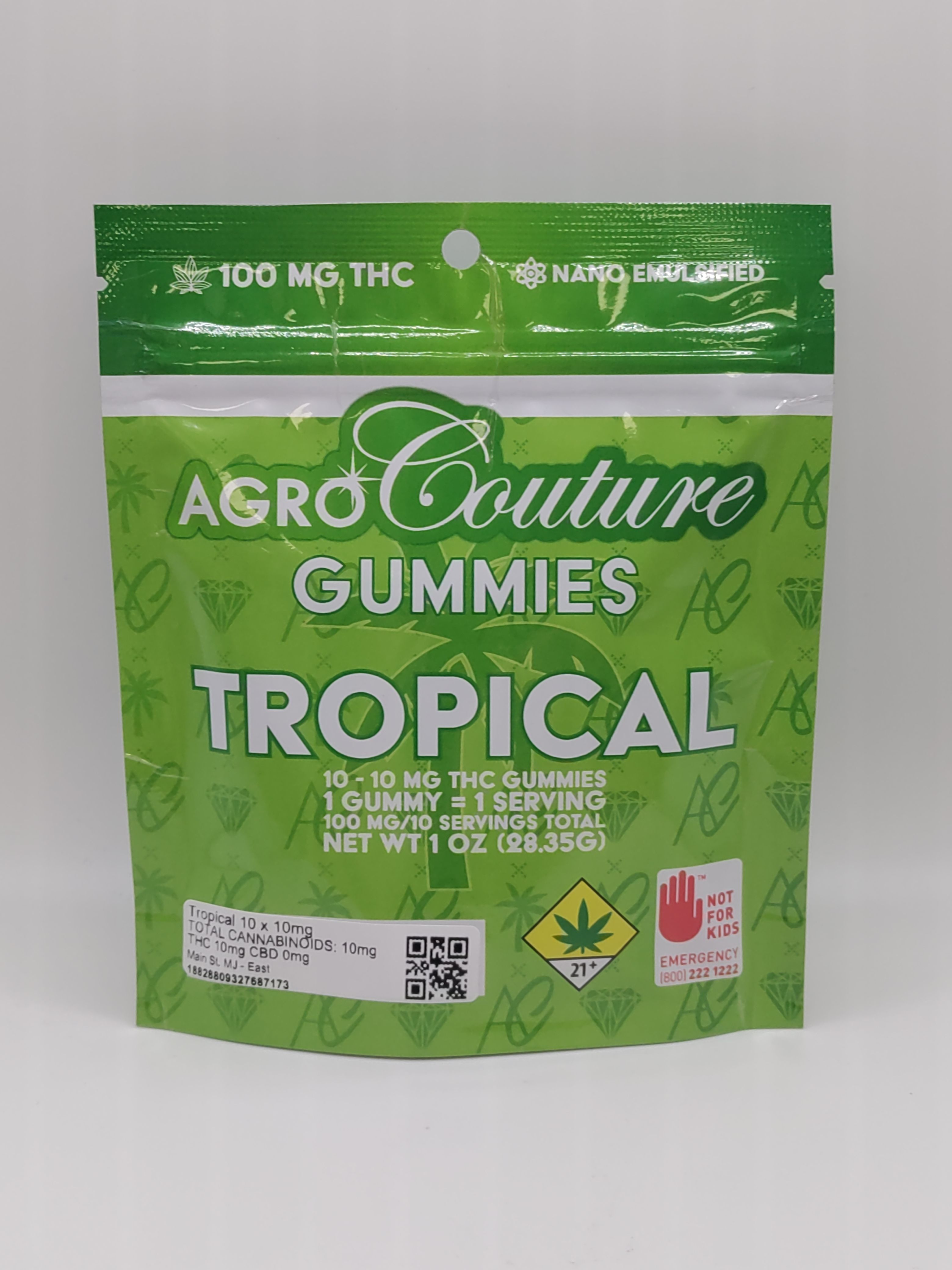 Tropical Gummies 100mg Agro Couture