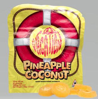 Pineapple Coconut Hash Rosin Gummies (20pk)
