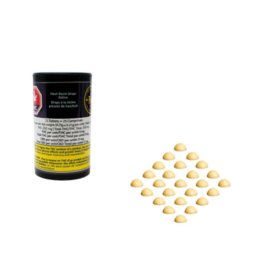 Rosin Heads - Hash Rosin Drops Sativa V2 25 X 10Mg - 10.25G