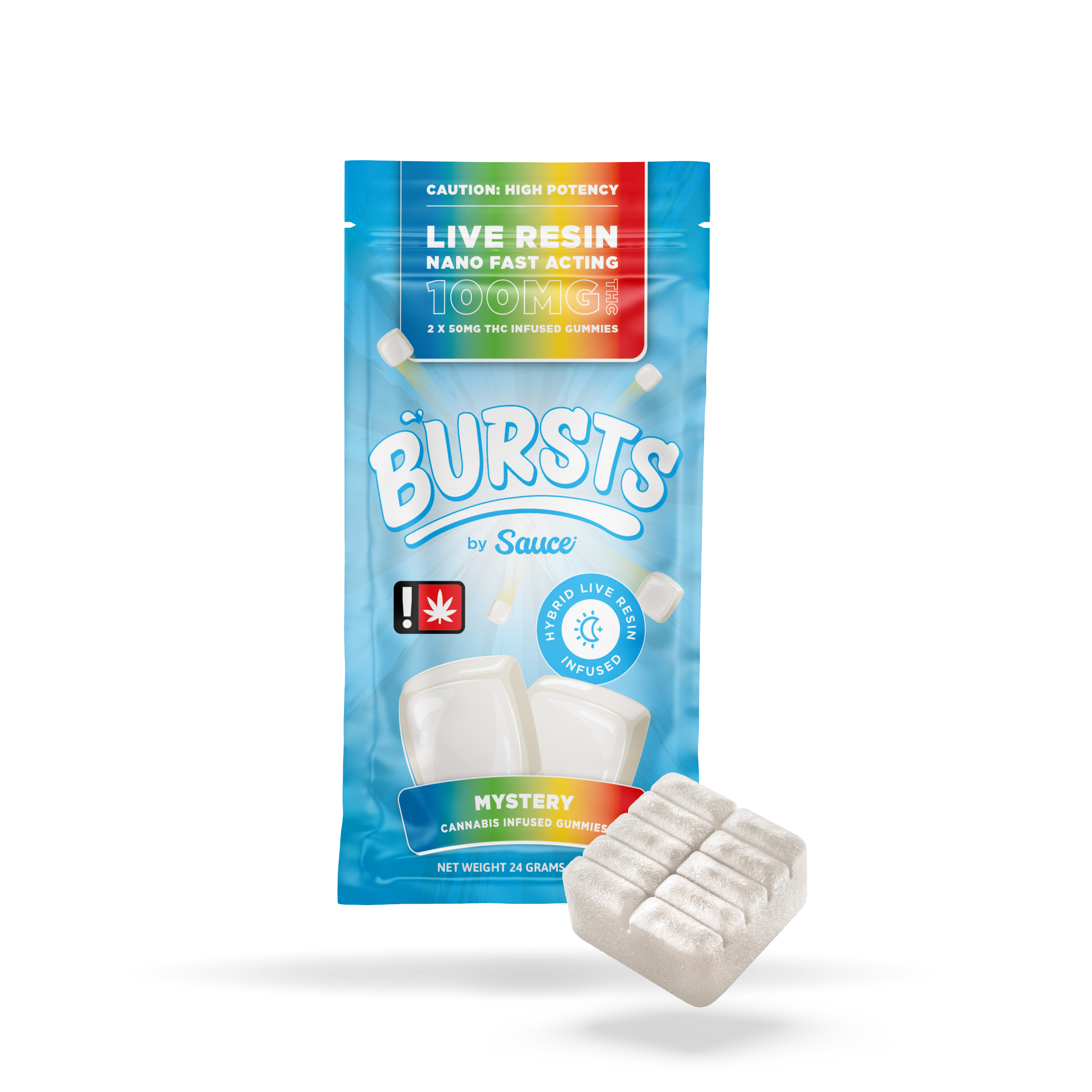 Mystery - Live Resin Infused Bursts - 100MG