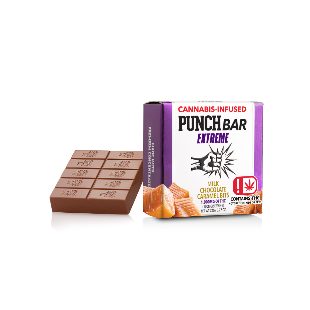 Milk Chocolate Caramel Bits Extreme PunchBar (1000mg) (OK)
