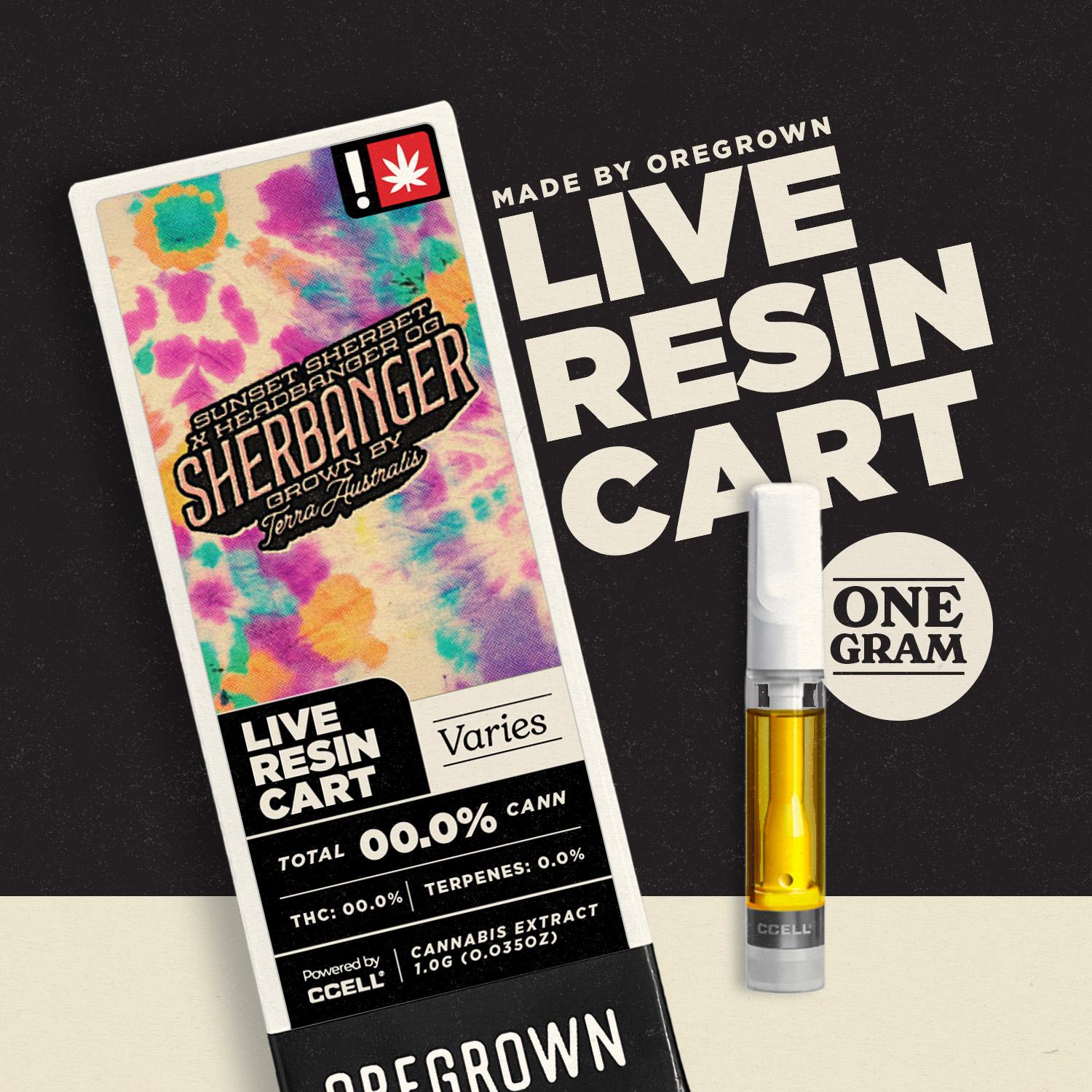 Oregrown: Sherbanger - Live Resin 510 - 1g - 1g