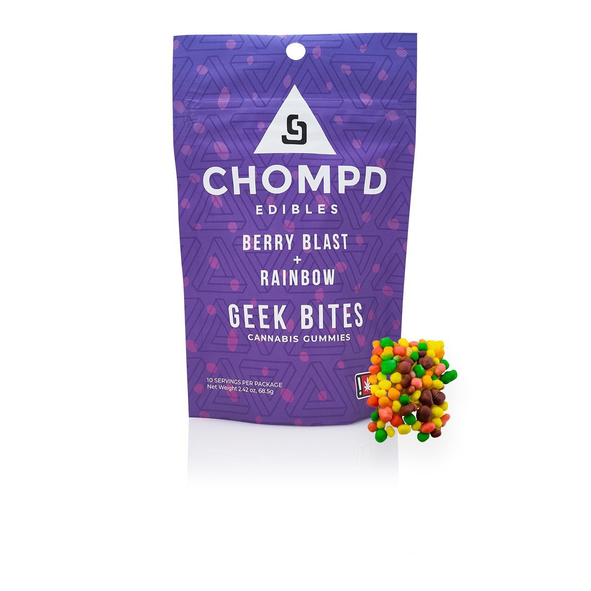 Berry Blast Rainbow Geek Bite 10pc | 100mg