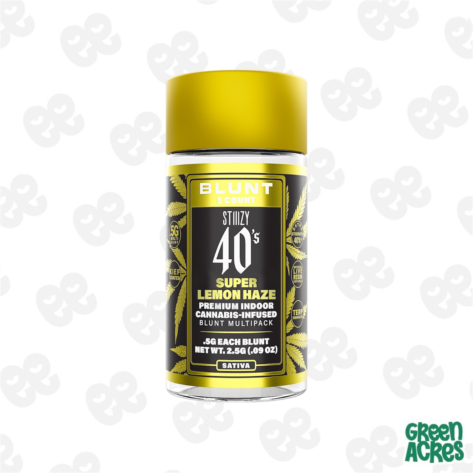 Stiiizy: Super Lemon Haze 5 Pack Infused Mini Blunts (5x.5g)