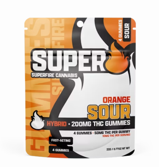 Superfire | Sour Orange | Infused Edible | 200mg | Hybrid