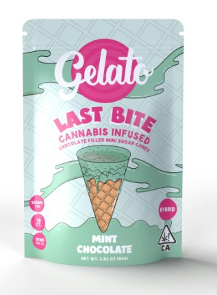 Gelato Last Bite Mint chocolate chip Cones (10 X 10mg)